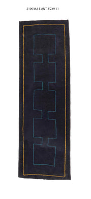 3x10 Old & Vintage Turkish Area Runner Rug