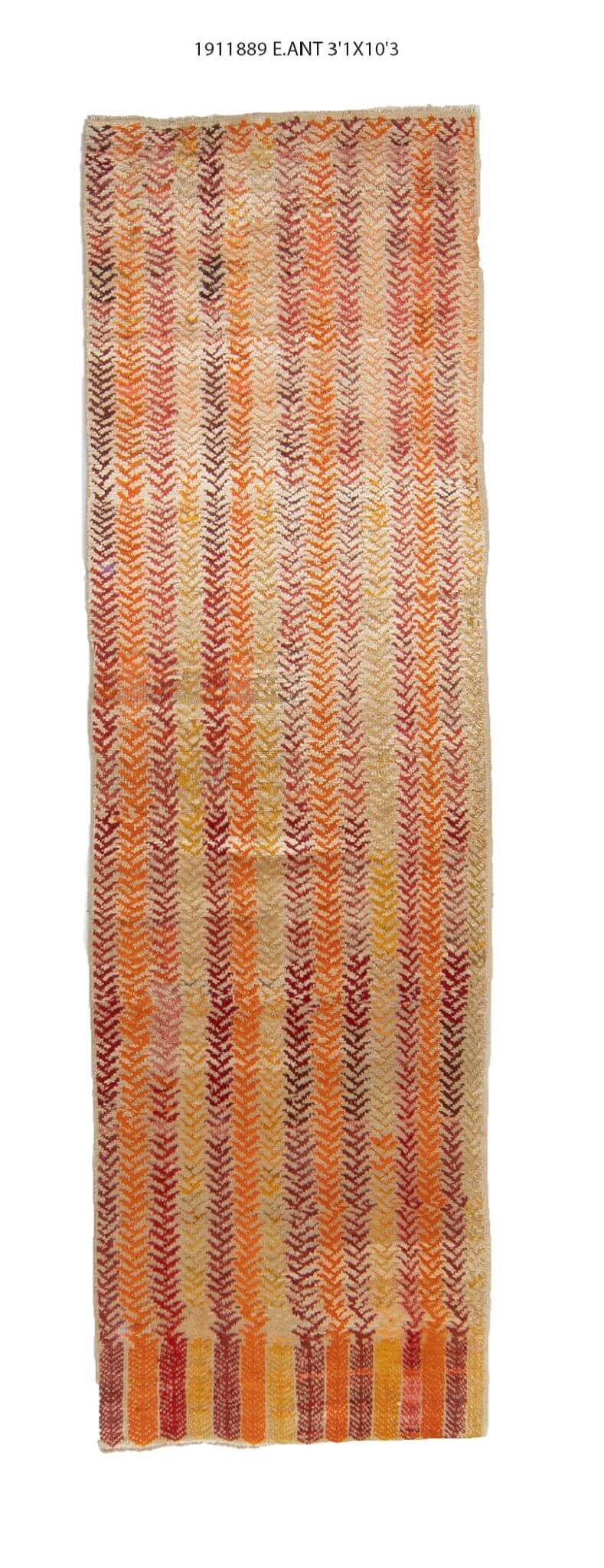 3x10 Old & Vintage Turkish Area Runner Rug