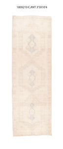 3x10 Old & Vintage Turkish Area Runner Rug
