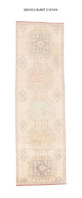 3x10 Old & Vintage Turkish Area Runner Rug