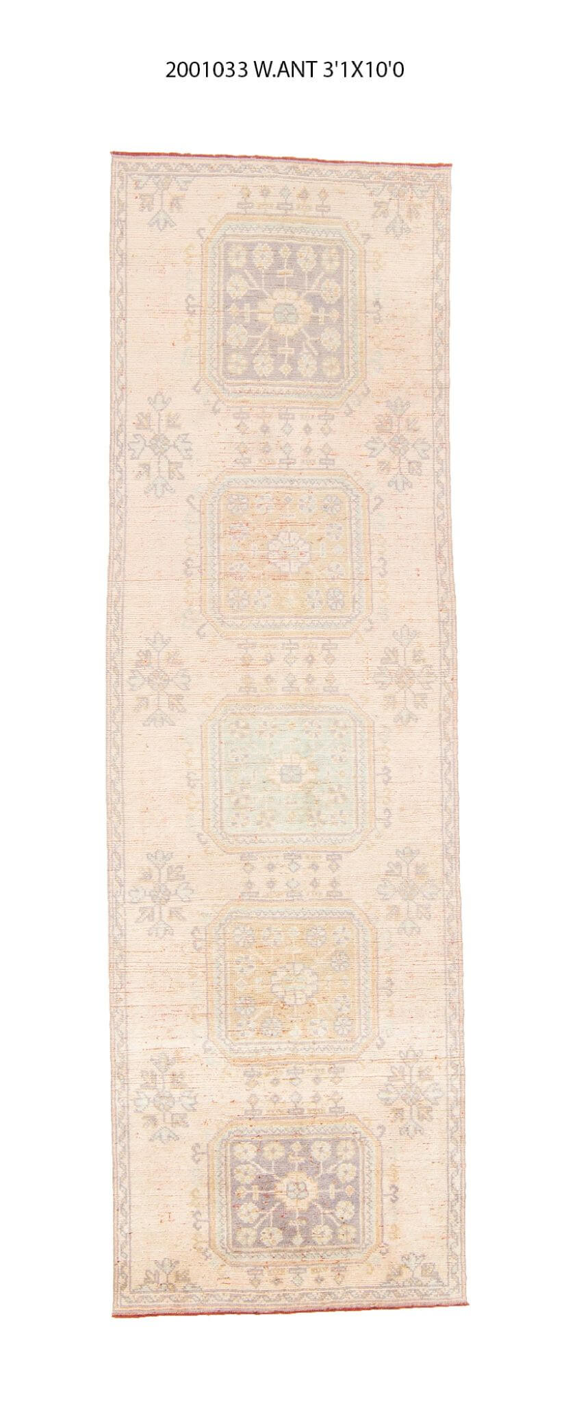 3x10 Old & Vintage Turkish Area Runner Rug