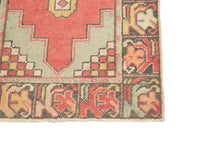 3x10 Red Vintage Turkish Runner Rug