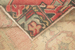 3x10 Red Vintage Turkish Runner Rug