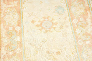 3x10 Yellow Modern Oushak Runner Rug