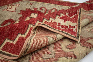 3x10 Red Old & Vintage Turkish Area Runner