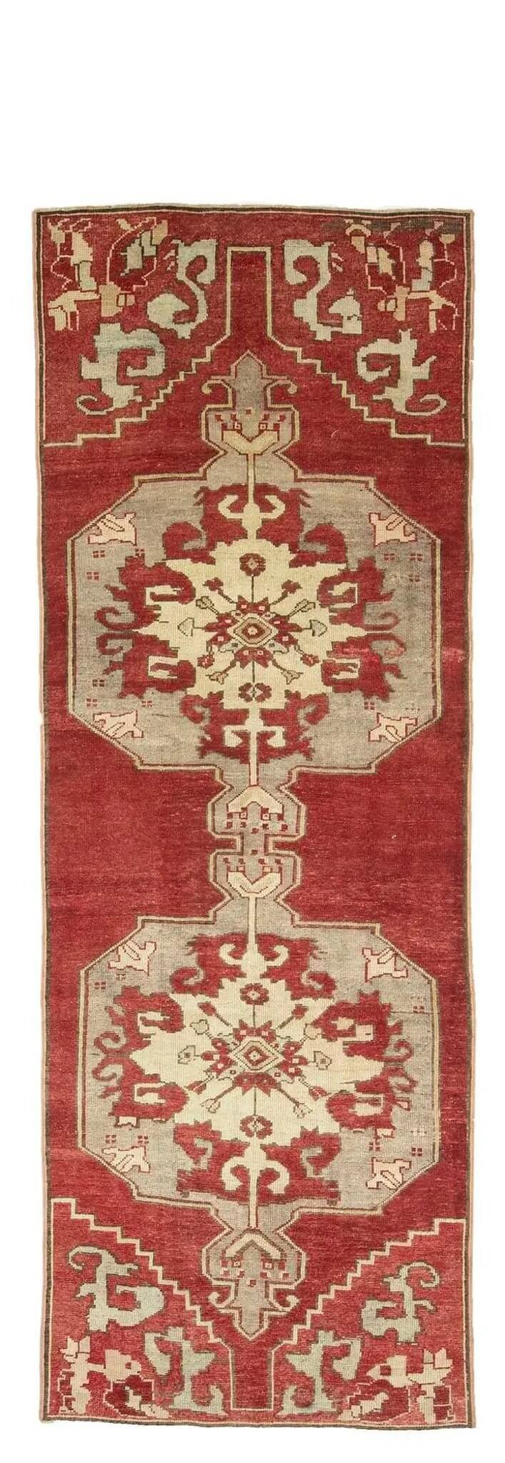 3x10 Red Old & Vintage Turkish Area Runner