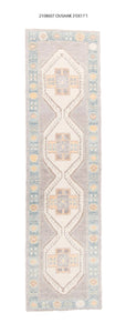 3x11 Modern Oushak Area Runner Rug