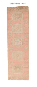 3x11 Modern Oushak Area Runner Rug