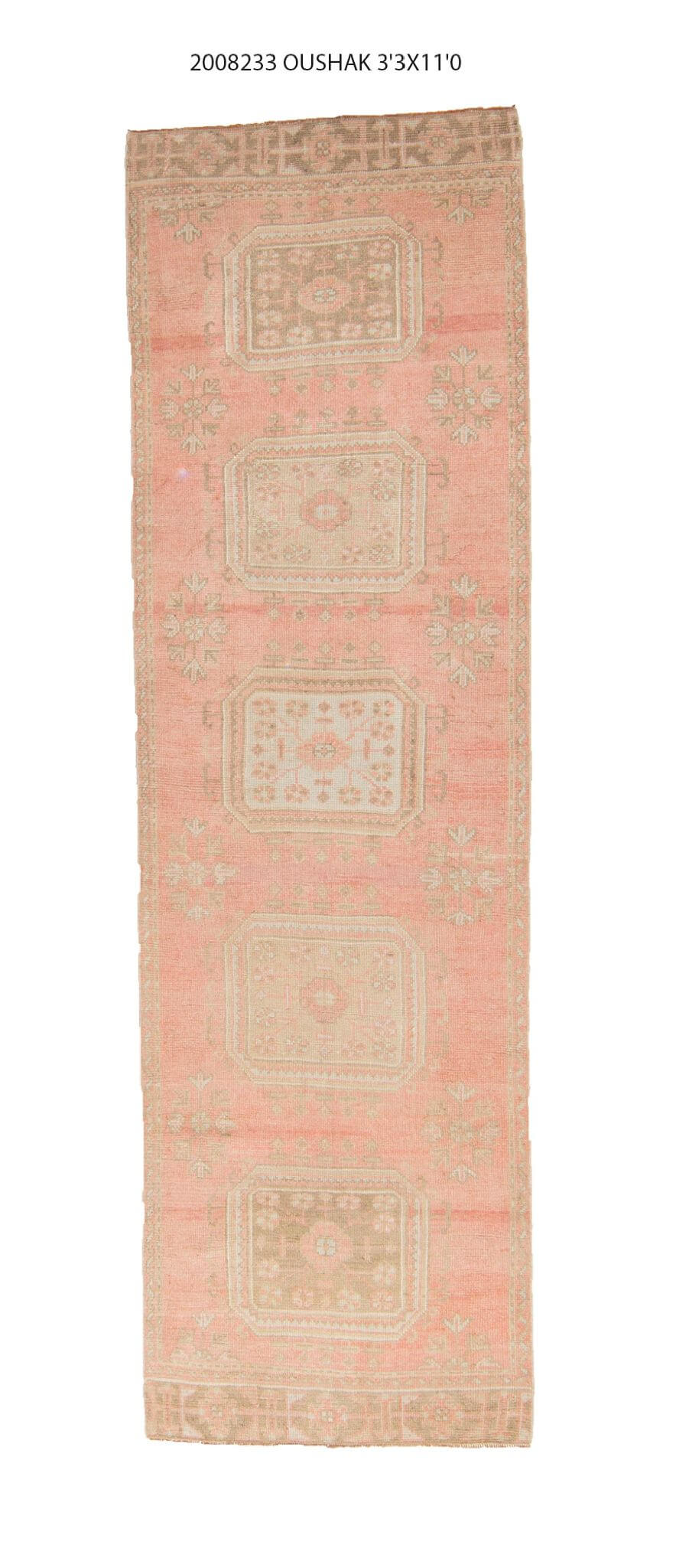 3x11 Modern Oushak Area Runner Rug