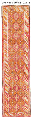 3x11 Old & Vintage Turkish Area Runner Rug
