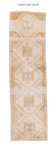 3x11 Old & Vintage Turkish Area Runner Rug