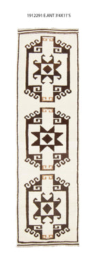 3x11 Old & Vintage Turkish Area Runner Rug