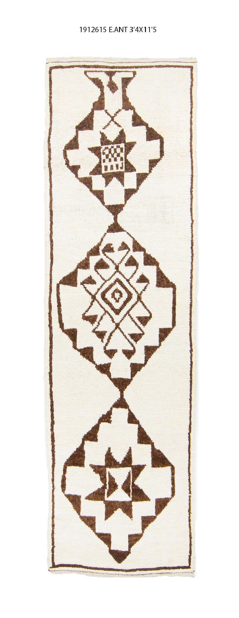 3x11 Old & Vintage Turkish Area Runner Rug
