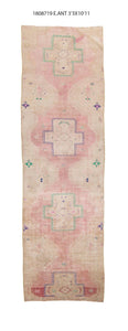 3x11 Old & Vintage Turkish Area Runner Rug
