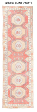 3x11 Old & Vintage Turkish Area Runner Rug