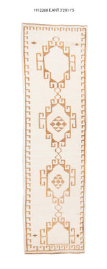 3x11 Old & Vintage Turkish Area Runner Rug