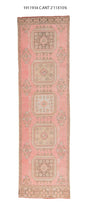 3x11 Old & Vintage Turkish Arearunner Rug
