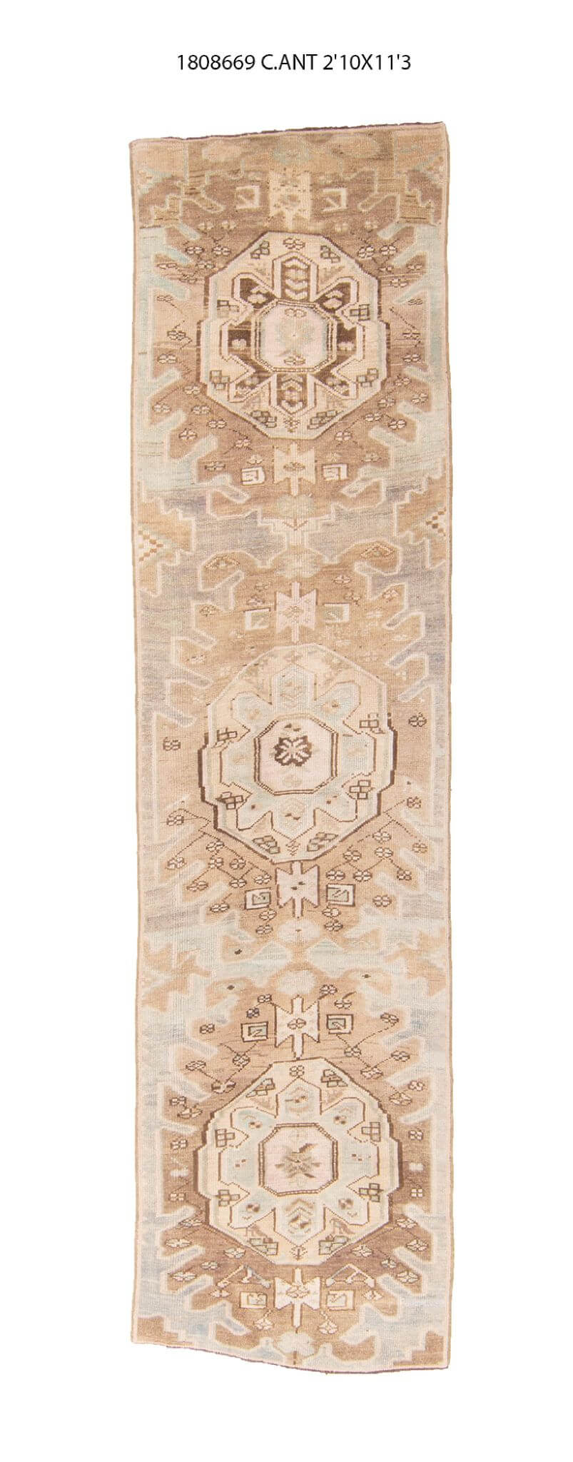 3x11 Old & Vintage Turksih Area Runner Rug
