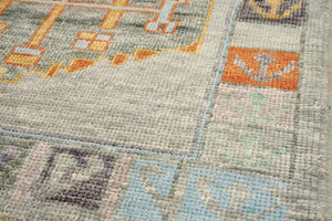 3x11 Soft Modern Oushak Runner Rug