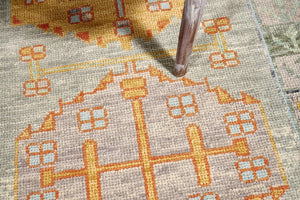 3x11 Soft Modern Oushak Runner Rug