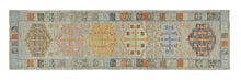 3x11 Soft Modern Oushak Runner Rug