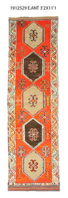 3x11 Turkish Carpet Area Runner