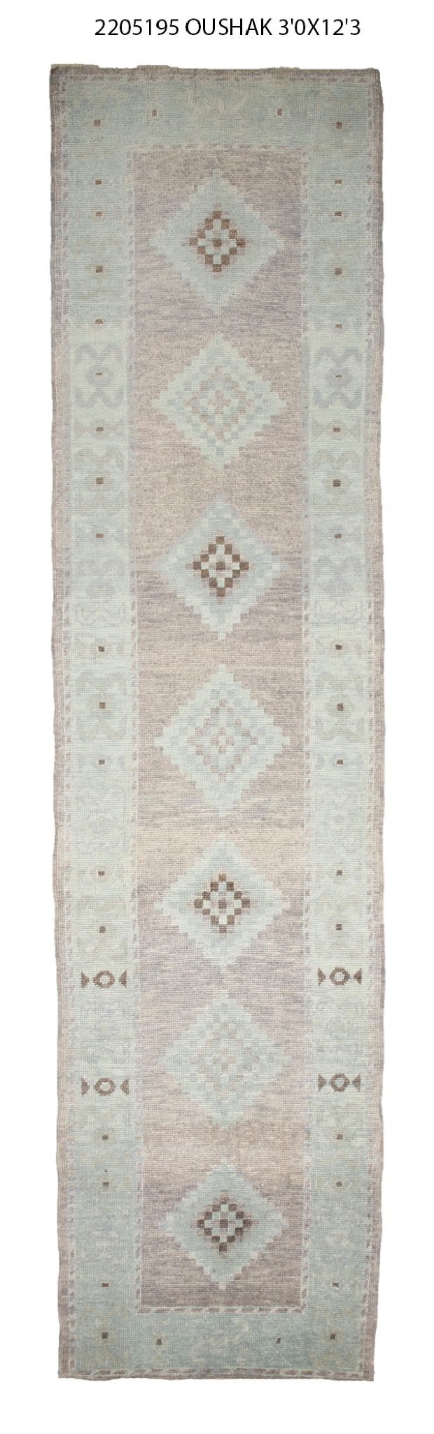 3x12 Modern Oushak Area Rug