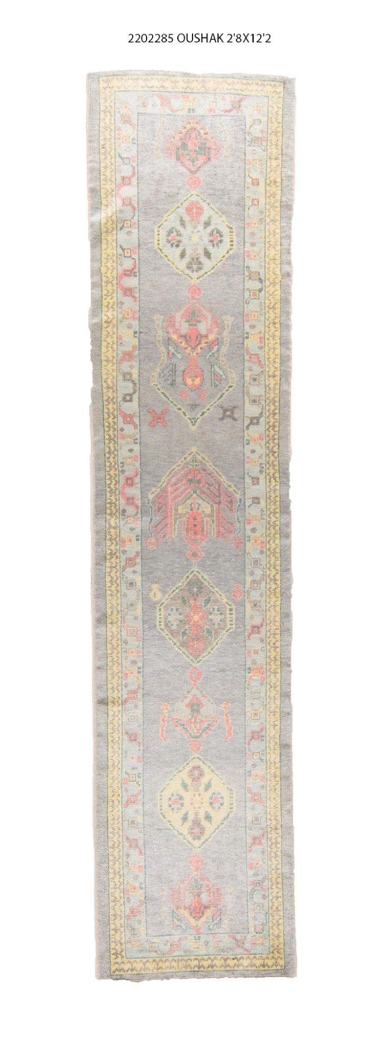 3x12 Modern Oushak Area Runner Rug