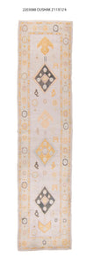 3x12 Modern Oushak Area Runner Rug