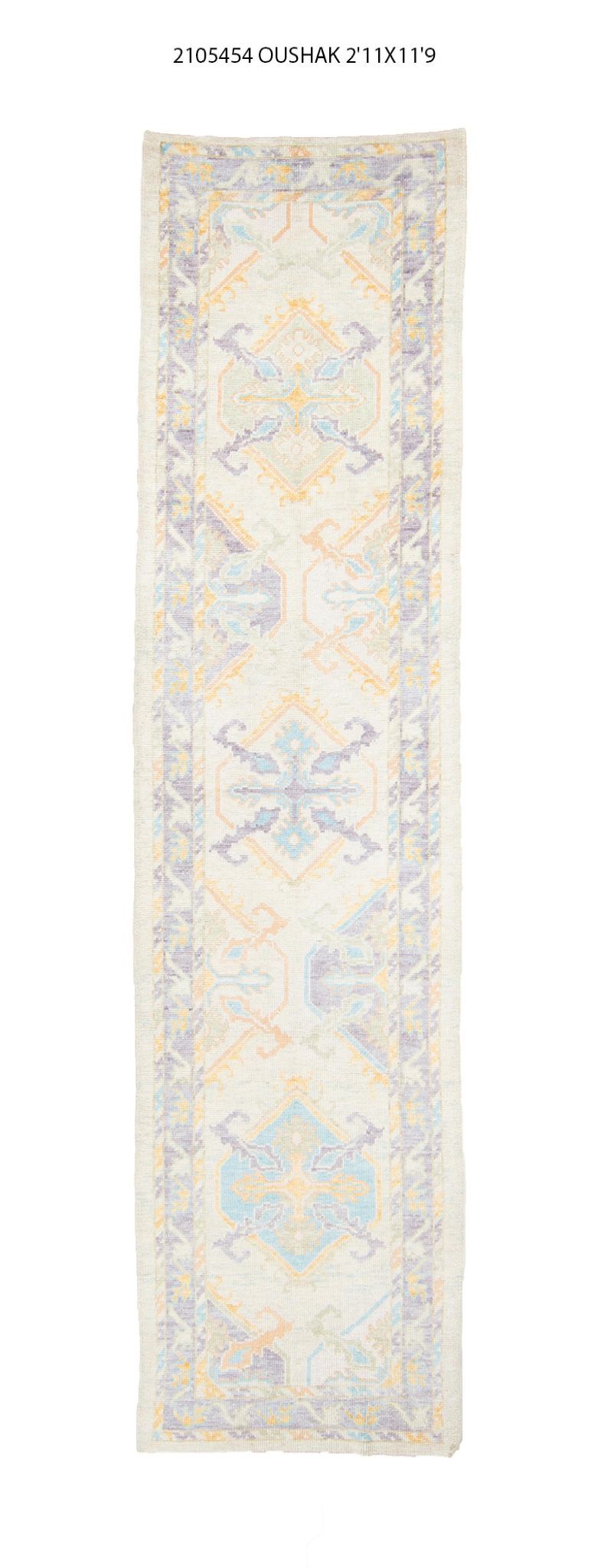 3x12 Modern Oushak Area Runner Rug
