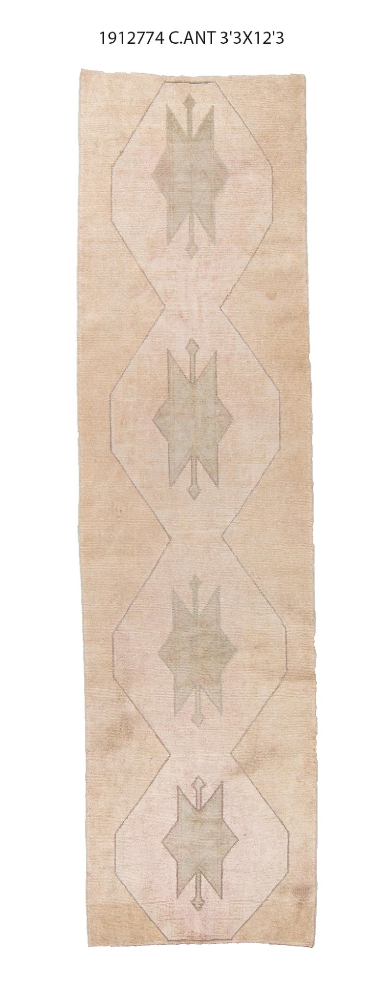 3x12 Old & Vintage Turkish Area Rug