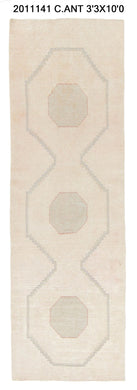 3x12 Old & Vintage Turkish Area Runner Rug