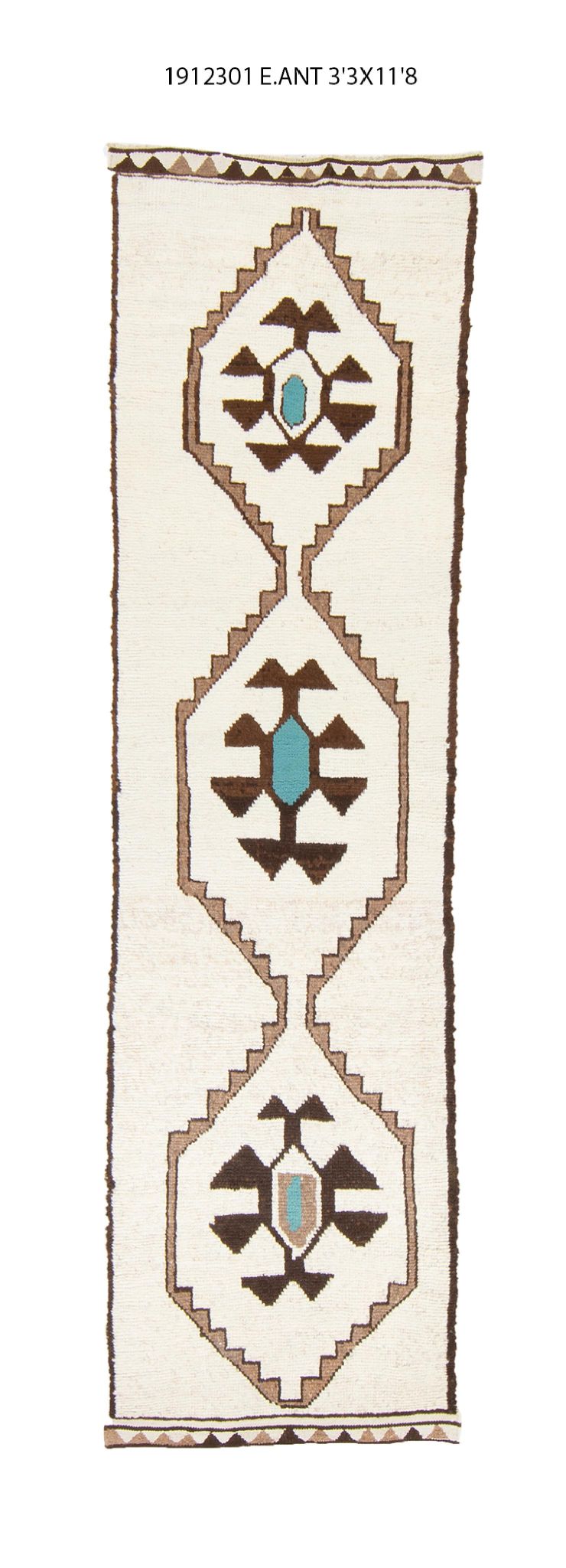 3x12 Old & Vintage Turkish Area Runner Rug