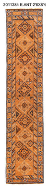 3x12 Old & Vintage Turkish Area Runner Rug