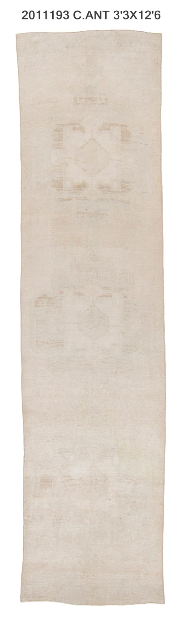 3x12 Old & Vintage Turkish Area Runner Rug