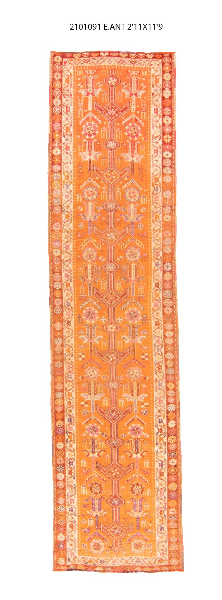 3x12 Old & Vintage Turkish Area Runner Rug