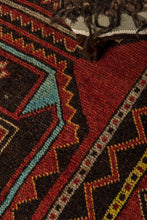 3x12 Red Vintage Turkish Runner Rug