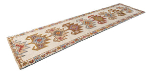 3x12 Soft Vintage Turkish Runner Rug