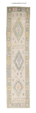 3x13 Modern Oushak Area Runner Rug