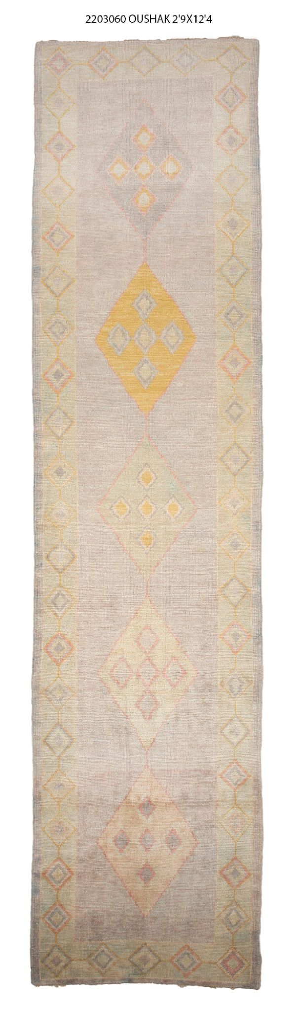 3x13 Modern Oushak Area Runner Rug