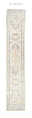 3x14 Modern Oushak Area Runner Rug