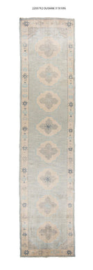 3x14 Modern Oushak Area Runner Rug