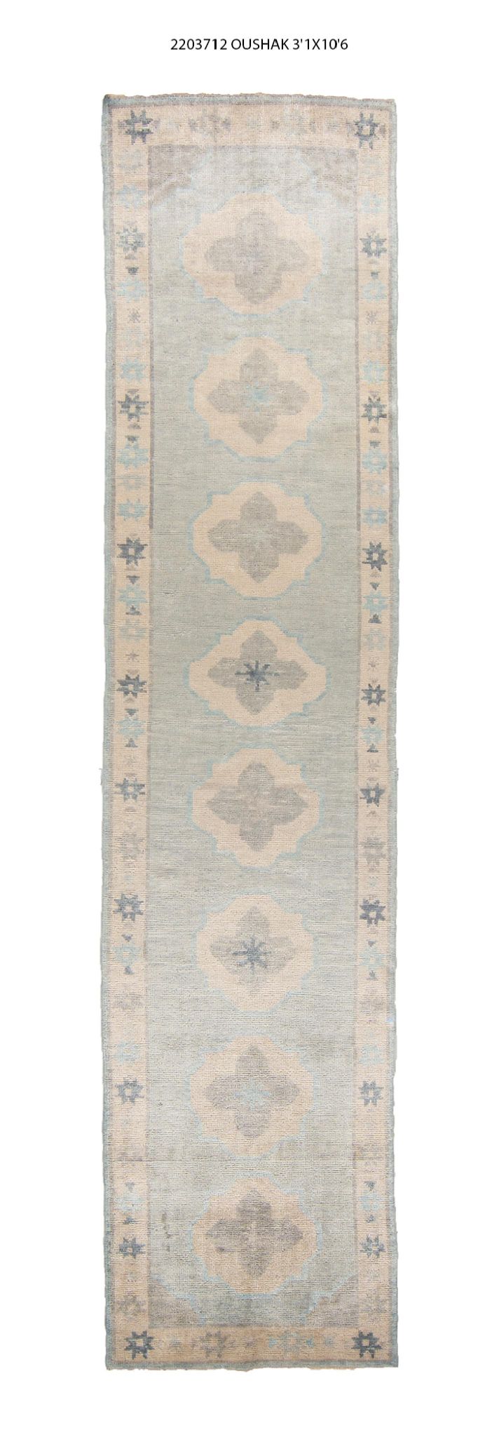 3x14 Modern Oushak Area Runner Rug