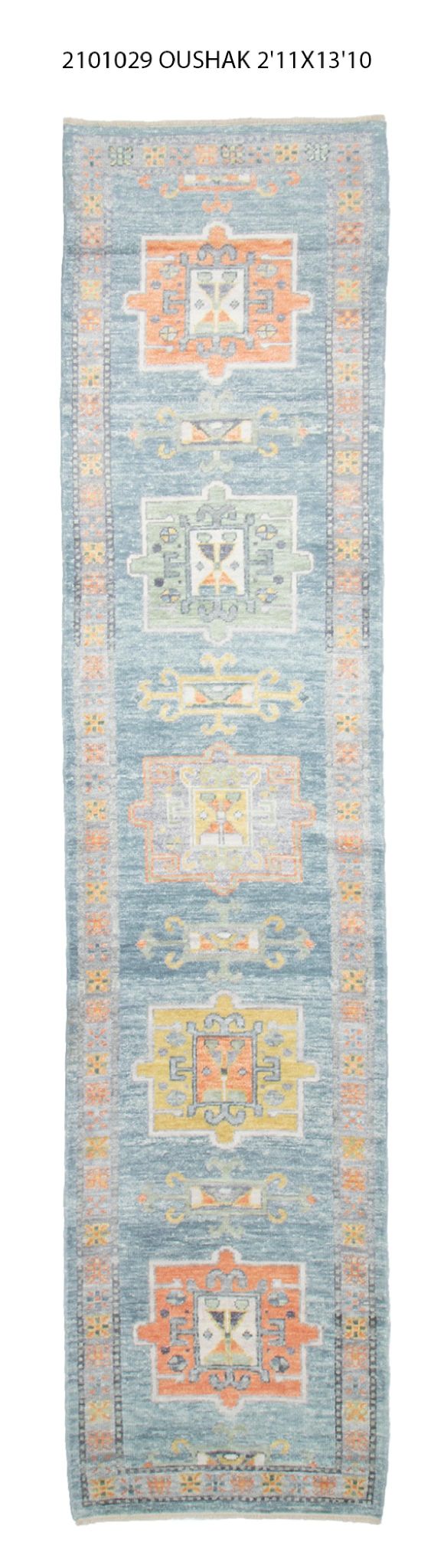 3x14 Modern Oushak Area Runner Rug