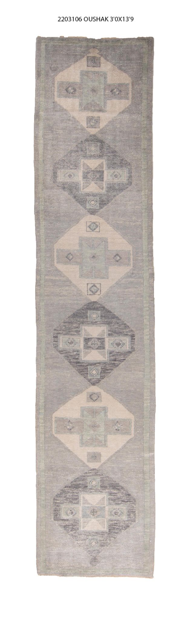 3x14 Modern Oushak Area Runner Rug