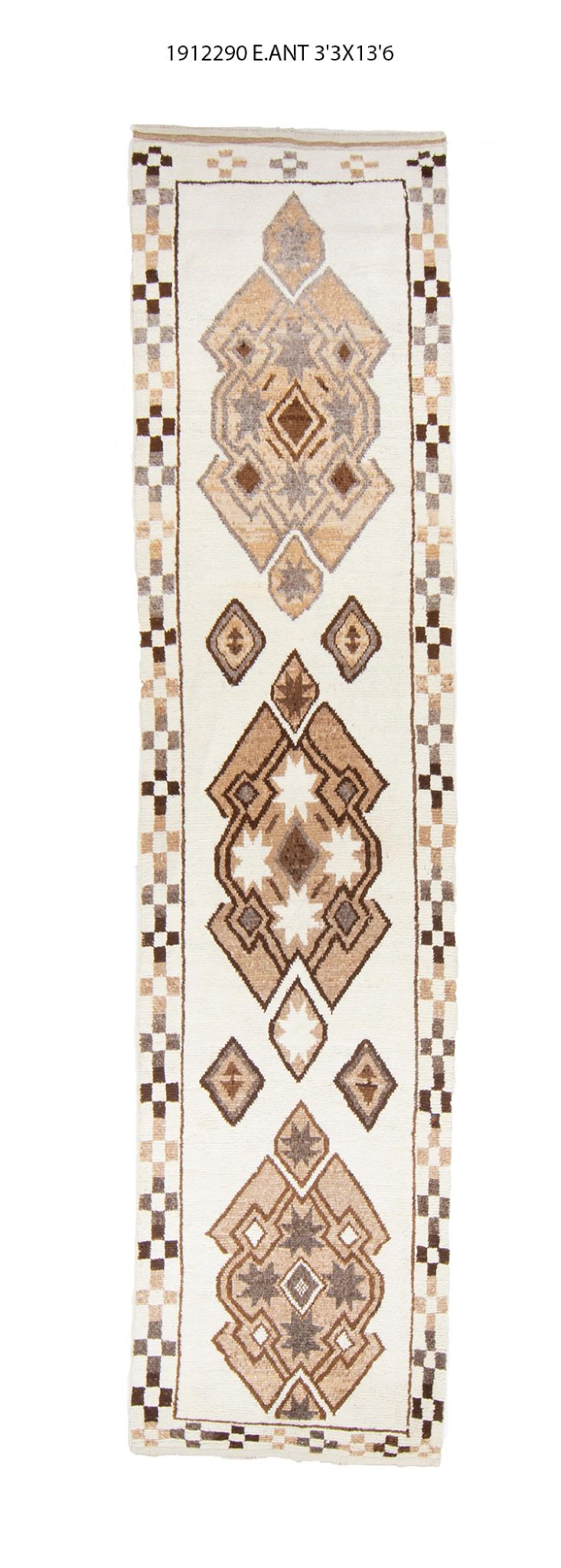 3x14 Old & Vintage Turkish Area Runner Rug