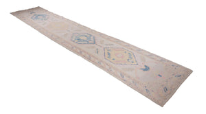 3x15 Modern Oushak Area Runner Rug