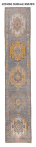 3x16 Modern Oushak Area Runner Rug