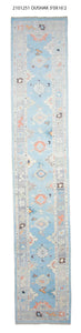 3x16 Modern Oushak Area Runner Rug