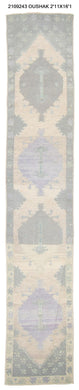 3x16 Modern Oushak Area Runner Rug